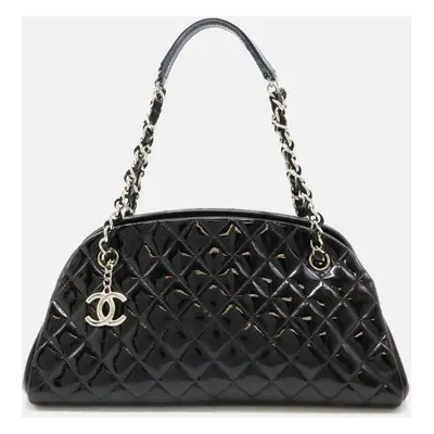 Chanel Black Leather Mademoiselle Bowling Bag