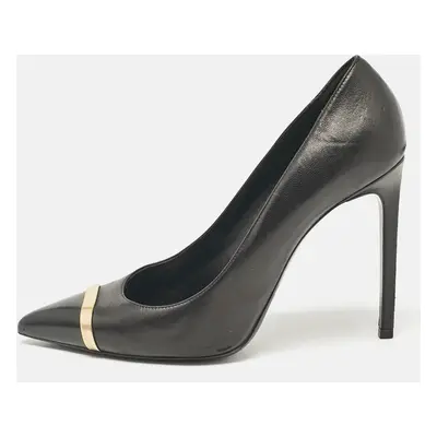 Saint Laurent Black Leather Escarpin Pumps Size