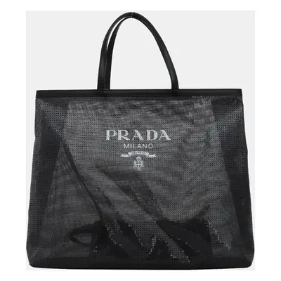 Prada Sequin Mesh Shopping Bag