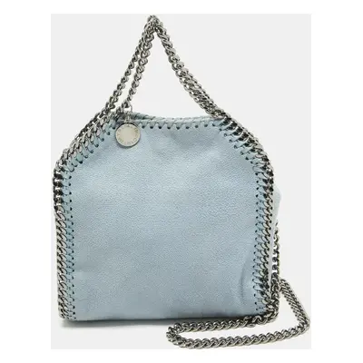 Stella McCartney Light Blue Faux Leather Tiny Falabella Bag