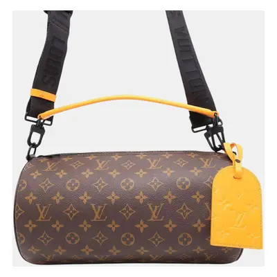 Louis Vuitton Black Monogram Macassar Soft Polochon Handbag