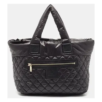 Chanel Black Quilted Nylon Coco Cocoon Tote