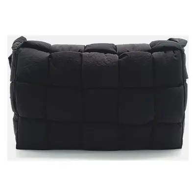 Bottega Veneta Black Fabric Bottega Veneta Padded Tech Cassette Bag