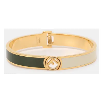 Fendi F is Fendi Bicolor Enamel Gold Tone Bracelet