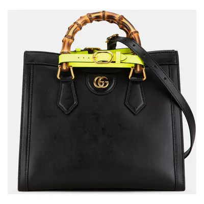 Gucci Small Leather Bamboo Diana Satchel