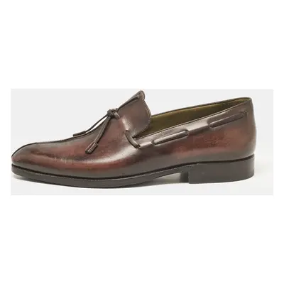 Berluti Brown Leather Slip On Derby Size 41.5