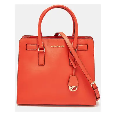 MICHAEL Michael Kors Red Leather Hamilton North South Tote