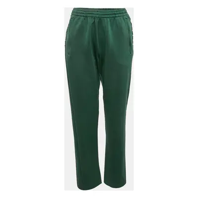 Valentino Green Jersey Studded Jogger Pants