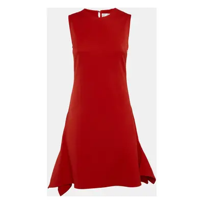 Victoria Victoria Beckham Red Crepe Sleeveless Mini Dress