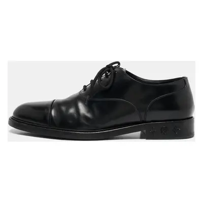 Louis Vuitton Black Leather Lace Up Oxfords Size