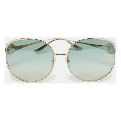 Gucci Green Gradient GG0225S Oversized Sunglasses