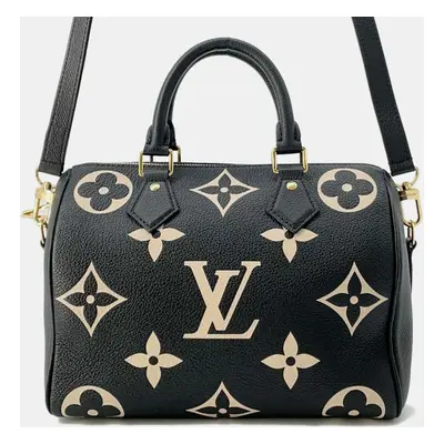 Louis Vuitton Black Monogram Empreinte Speedy Bandouliere Shoulder Bag