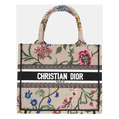 Dior Beige Canvas Book Tote Small Bag