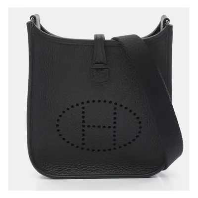 Hermes Black Leather Evelyne Tpm Amazon Shoulder Bag