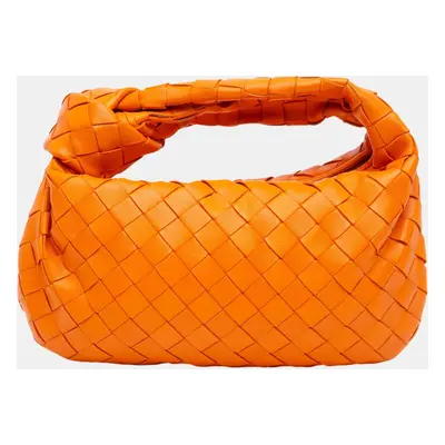 Bottega Veneta Orange Mini Nappa Intrecciato Jodie