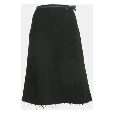 Marni Dark Green Wool Blend Midi Skirt