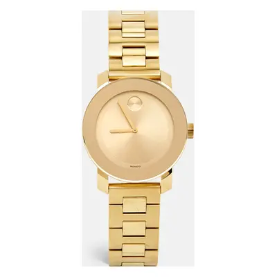 Movado Champagne Gold Plated Stainless Steel Bold MB.01.3.34.6038 Men's Wristwatch