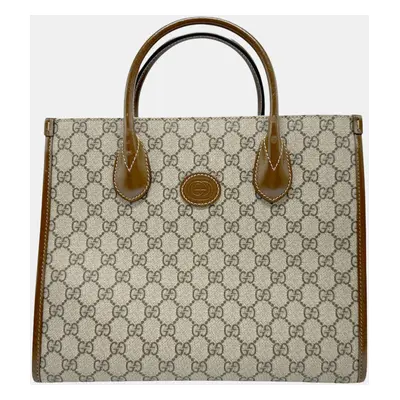 Gucci Brown Gg Supreme Canvas Handbag