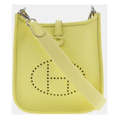 Hermes Limoncello Yellow Leather Evelyne Tpm Shoulder Bag