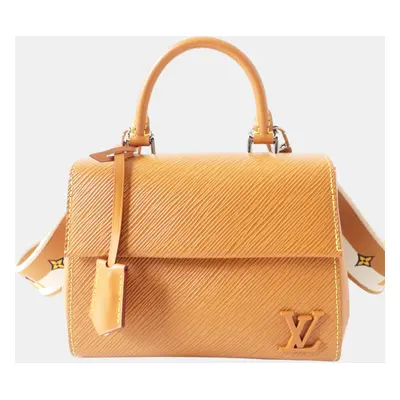 Louis Vuitton Gold Leather Cluny Mini Epi Bag