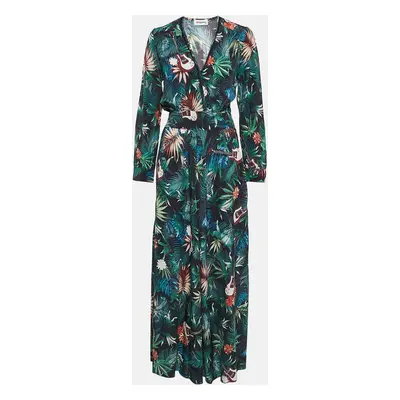 Zadig & Voltaire Green Jungle Printed Long Dress