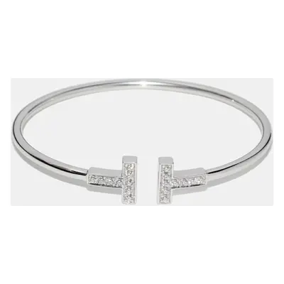 Tiffany & Co. 18K White Gold Diamond Twire Bracelet