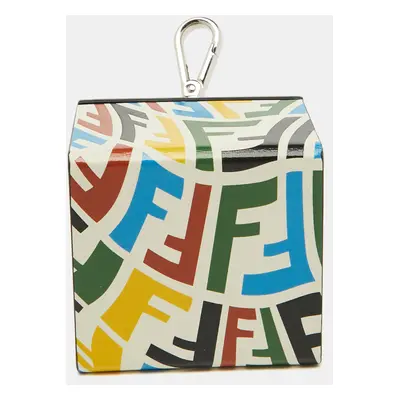 Fendi x Sarah Coleman Multicolor Leather Logo Key Chain