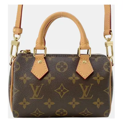 Louis Vuitton Monogram Nano Speedy Shoulder Bag