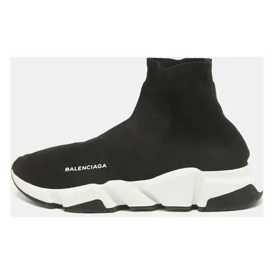 Balenciaga Black Knit Fabric Speed Trainer Sneakers Size