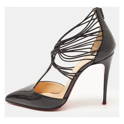 Christian Louboutin Black Patent Confusa Sandals Size