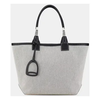 Hermes Gray Black Steeple Handbag