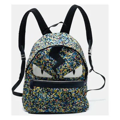 Fendi Multicolor Nylon Monster Eyes Backpack