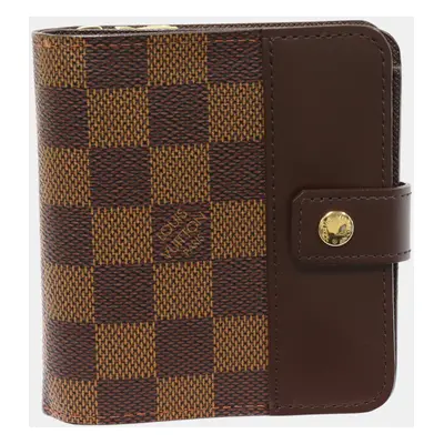 Louis Vuitton Canvas Damier Compact Zip Wallet