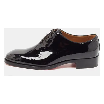 Christian Louboutin Black Patent Leather Corteo Oxfords Size