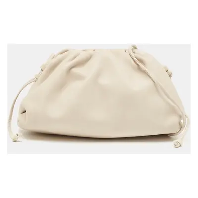 Bottega Veneta Off White Leather Mini The Pouch Bag