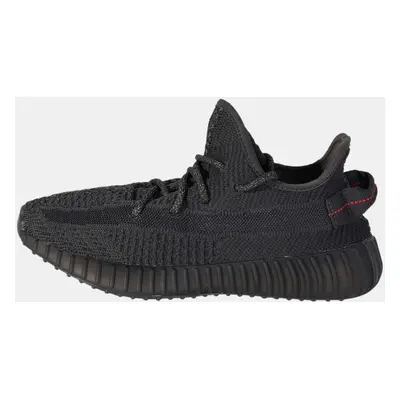 Yeezy x Adidas Black Knit Fabric Boost V2 Black Non-Reflective Sneakers Size