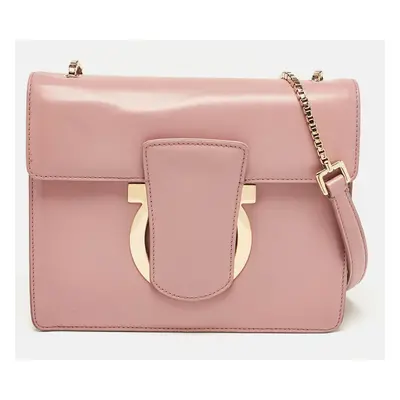 Salvatore Ferragamo Pink Leather Thalia Shoulder Bag