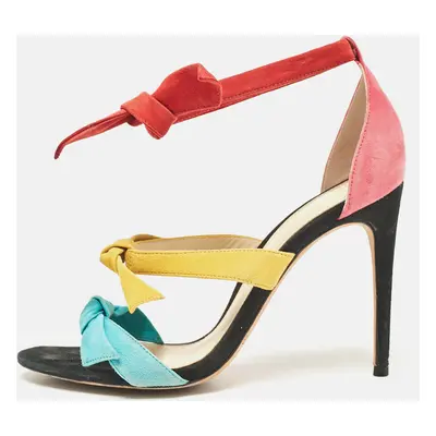 Alexandre Birman Multicolor Suede Ankle Strap Sandals Size