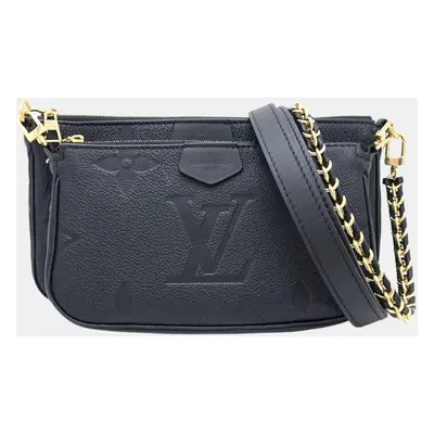 Louis Vuitton Black Leather Multi Pochette Accessoires bag