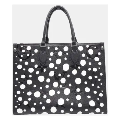 Louis Vuitton Noir/White Monogram Empreinte Leather Infinity Dot Onthego bag Size Mm