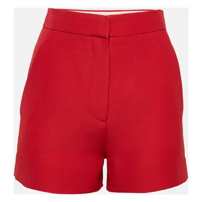 Valentino Red Wool Shorts