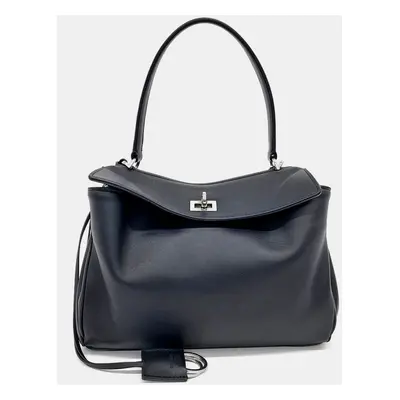 Balenciaga Black Leather Rodeo Small Bag