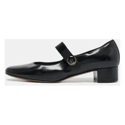 Dior Black Leather D-Doll Mary Jane Pumps Size