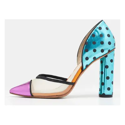 Sophia Webster Multicolor Leather And Mesh Jessica D'Orsay Pumps Size