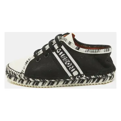 Missoni Black/White Canvas Espadrille Flats Size