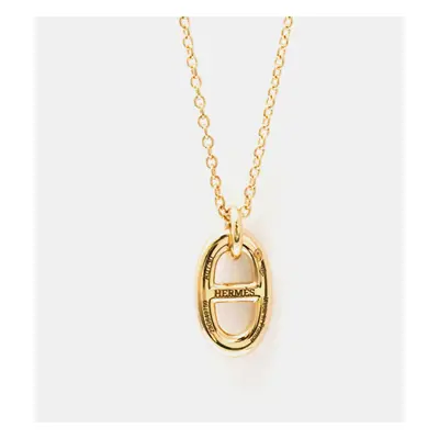 Hermes 18k Pink Gold Chaine D'ancre Farandole Necklace