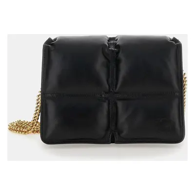 Burberry Black Lamb Snip Quilted Chain-Link Crossbody Bag