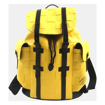 Louis Vuitton Yellow Canvas Damier Scuba Christopher Mm Backpack