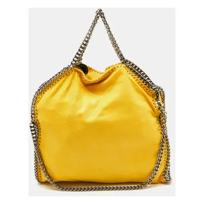 Stella McCartney Yellow Faux Suede Small Falabella Tote