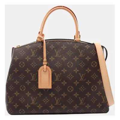 Louis Vuitton Brown Coated Canvas Leather Monogram Grand Palais Mm Handbag